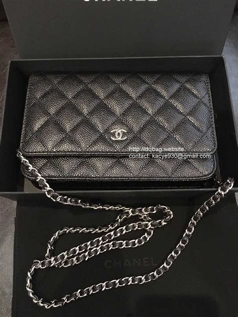 chanel classic chain on wallet|chanel wallet on chain price.